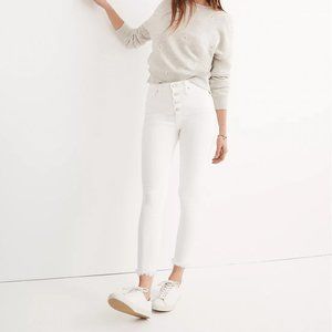 10" High-Rise Skinny Crop Jeans: Button-Front Edition Size 26